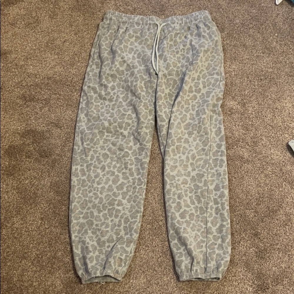 cheetah print sweatpants